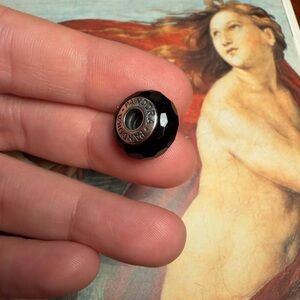 Pandora Black Faceted Charm